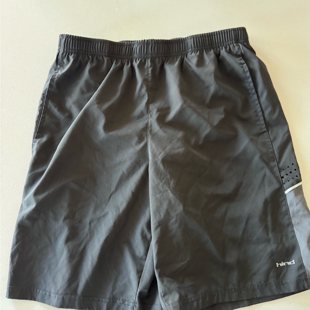 Hind Men’s Black Built in Underwear Performance Shorts